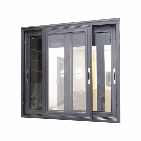 Aluminum Glass Upward Sliding Hung Window Large Glass Automatic Remote Control Resident Vertical Sliding Balcony Window