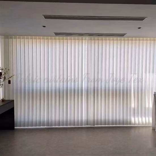 Hot Sale Simple Style 3 Pass Weaving Physical Window Curtain Vertical Blind for Hospital