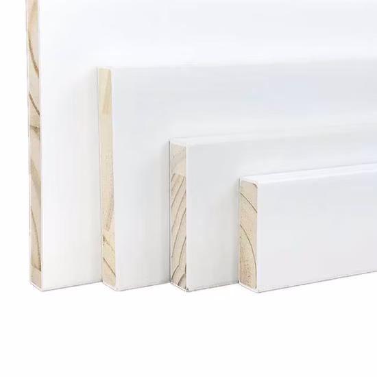 Baseboard Corner Moulding Dollhouse Pine Wood Trim Skirting Board Flooring White Baseboard Wood