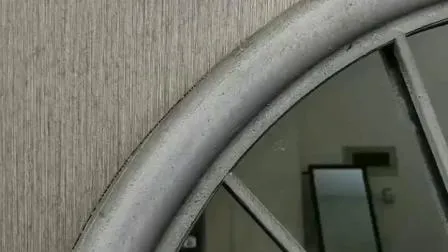 European Style Retro Wrought Iron Wall Hanging Decorative Mirror Porch Clothing Store American Fake Windows