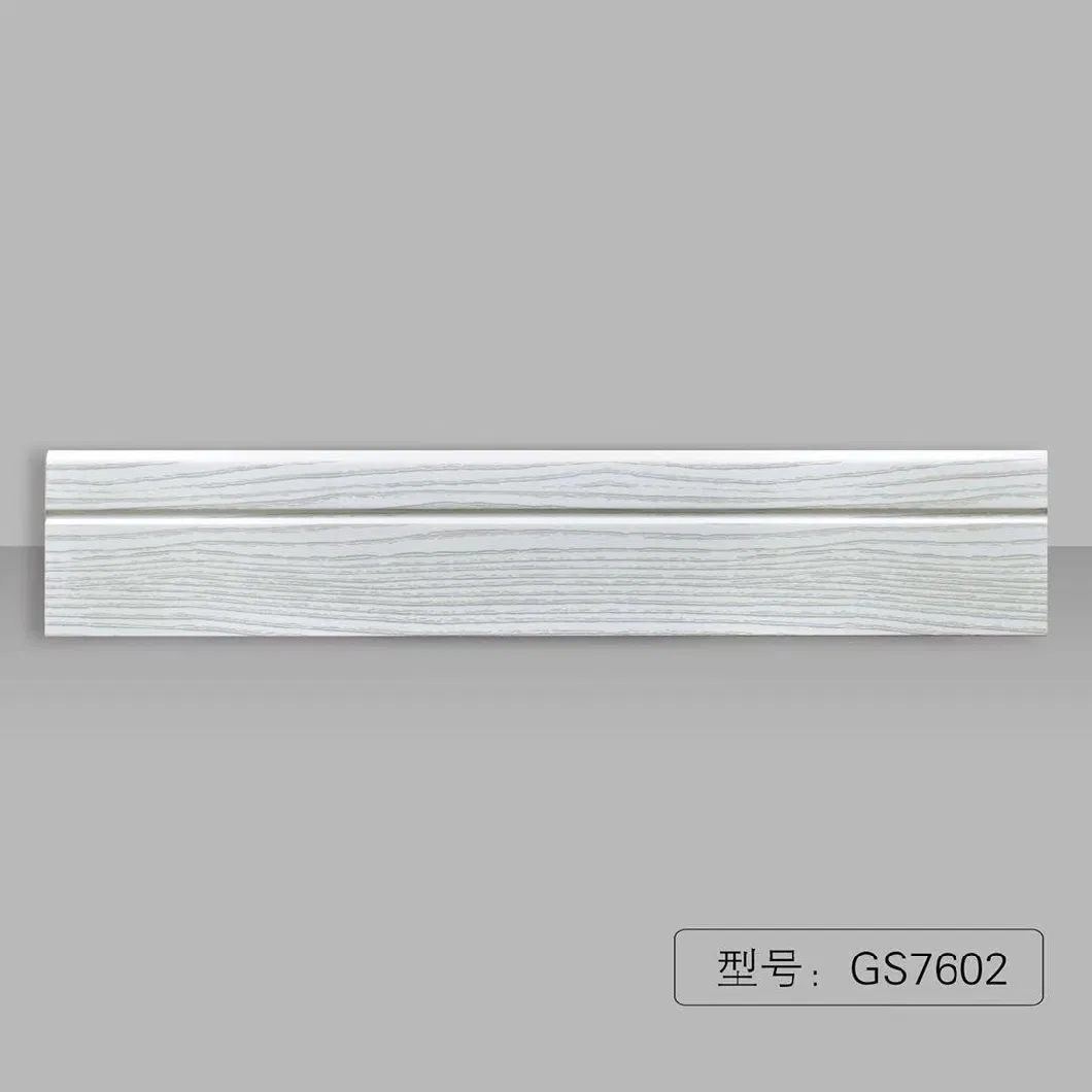 Luxurious Createking 7.5cm Solid Wood Skirting Baseboard for Home Decoration