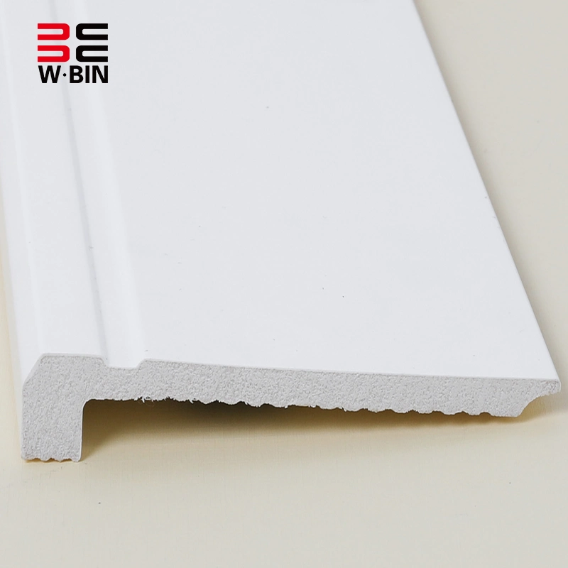 Wangbin Moulding White Primed Finger Joint Wood Waterproof Baseboard Pine MDF Baseboards Moulding MDF Skirting Board