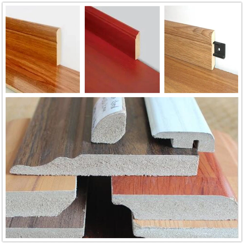 Baseboard Corner Moulding Dollhouse Pine Wood Trim Skirting Board Flooring White Baseboard Wood