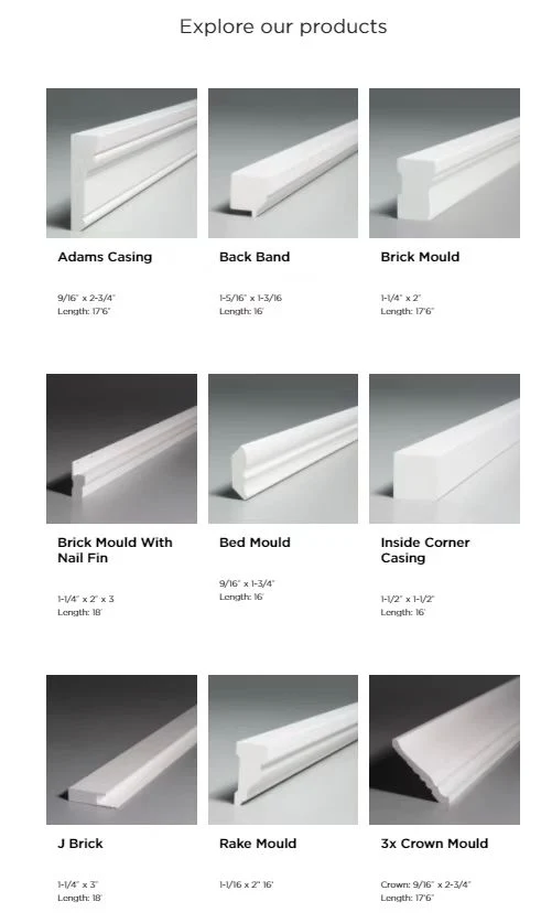 Factory Direct Supply Laminate PVC Trim Board Solid for Living Pop Room