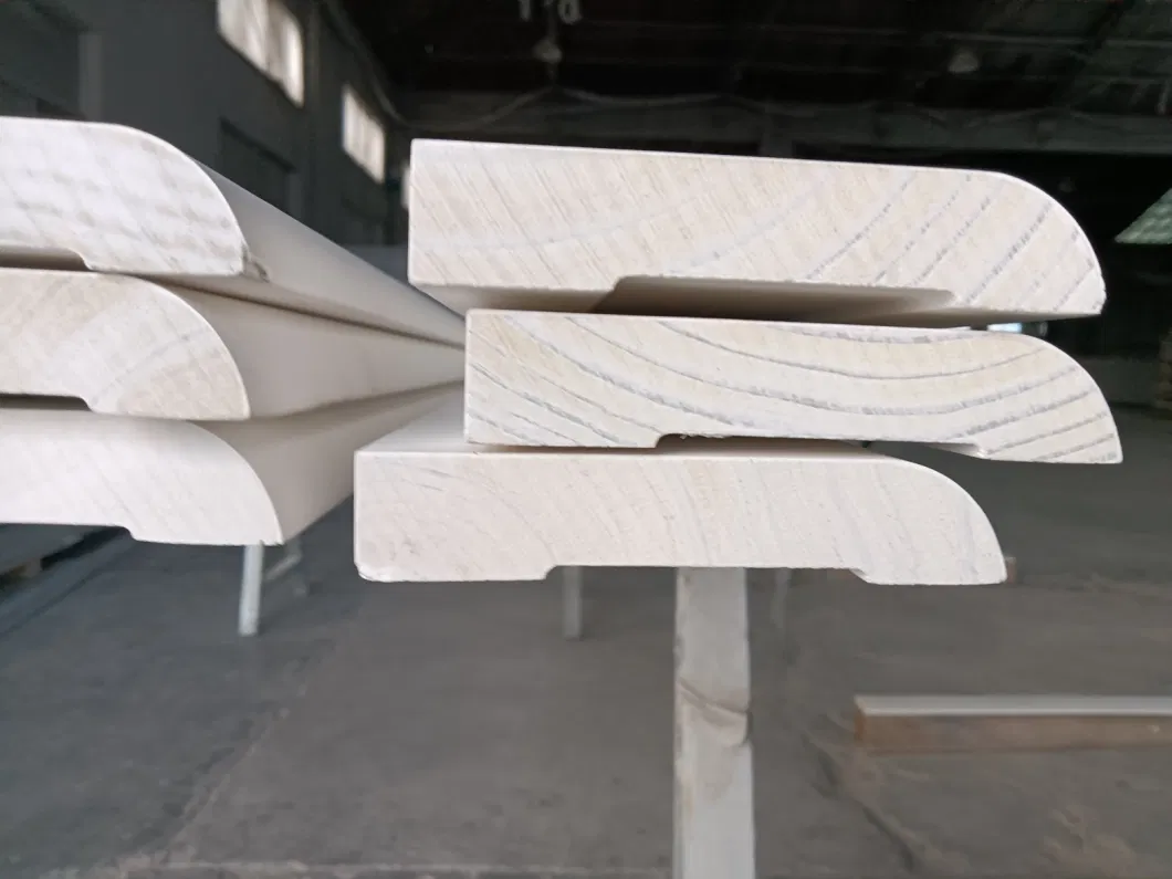 White Primed Finger Joint Wood Trim Board Pine Decorative Moulding