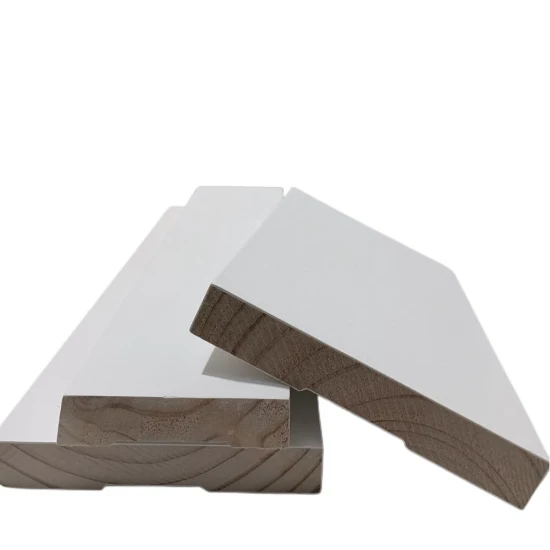 Gesso Primer Paulownia Radiata Pine Solid Wood Mouldings MDF Mouldings Crown 1/4 Round Shoe Mouldings Skirting Boards for Building Materials and Decorations