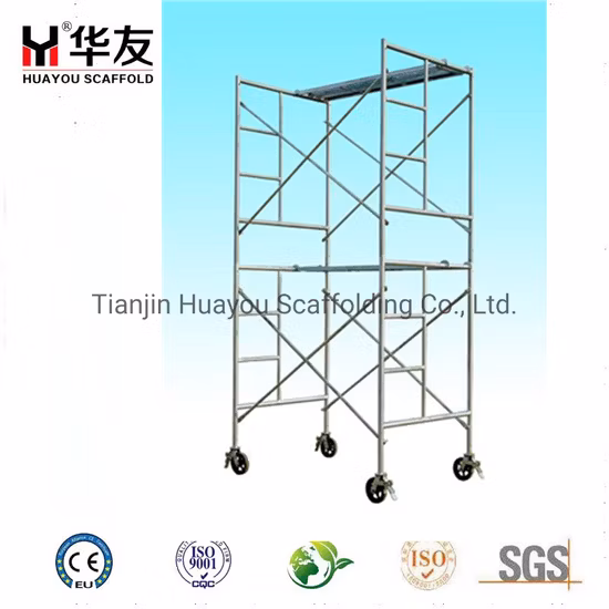 American 1700mm 1219 Painted Galvanized Steel Ladder Frame Scaffolding Frame Ladder Frame Main Frame Door Frame Manson Frame Scaffolding Frame for Construction