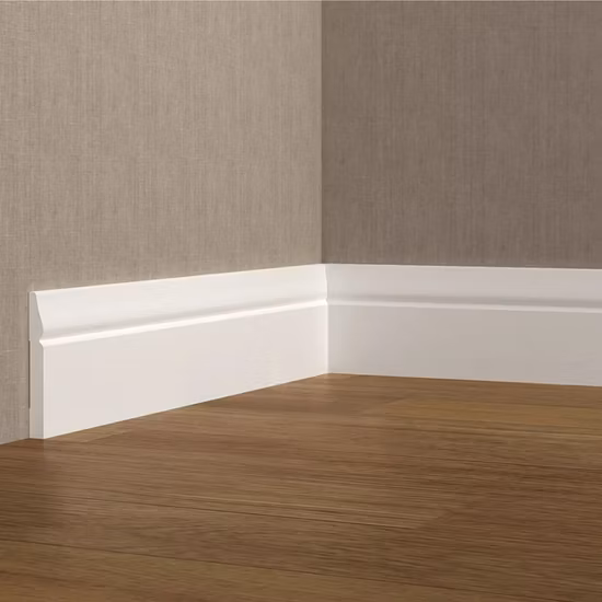 Indoor Decoration Wood Color Skirting PS Skirting Board MDF Moulding