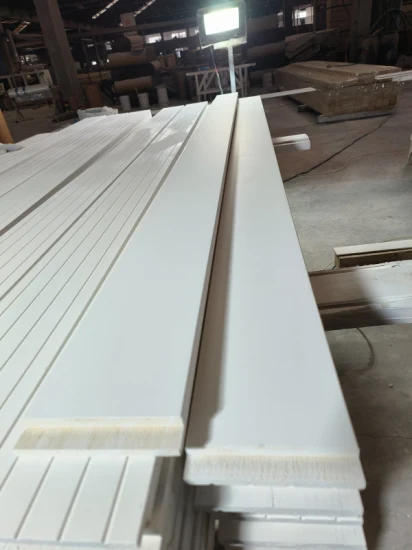 White Primed Solid Wood Door Jamb Flat Jambs