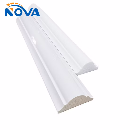 Wangbin Moulding White Primed Finger Joint Wood Waterproof Baseboard Pine MDF Baseboards Moulding MDF Skirting Board