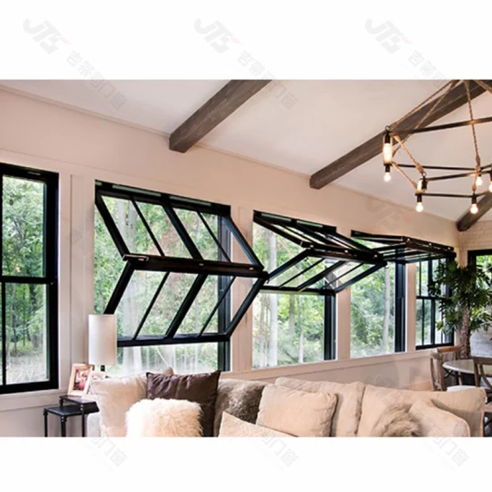 Aluminium Glass Vertical Bifold Window Modern Design Villa House Store Folding Windows